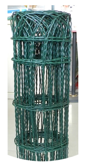 Tvoros tinklas BORDER FENCE, virintas, PVC, žalios sp., 150 x 90 x 2,0 mm x 0,65 x 10 m-0