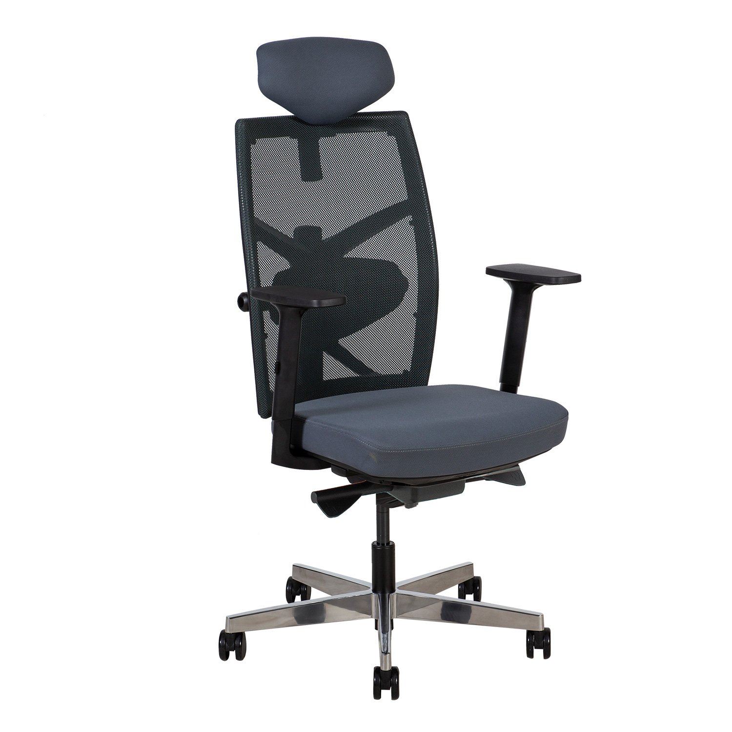 Biuro kėdė TUNE, 70x70x111-128 cm, pilka