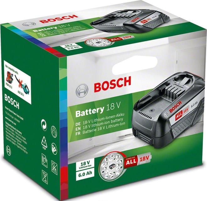 Akumuliatorius BOSCH PBA, 18 V, 6,0 Ah Li-ion, Green-1