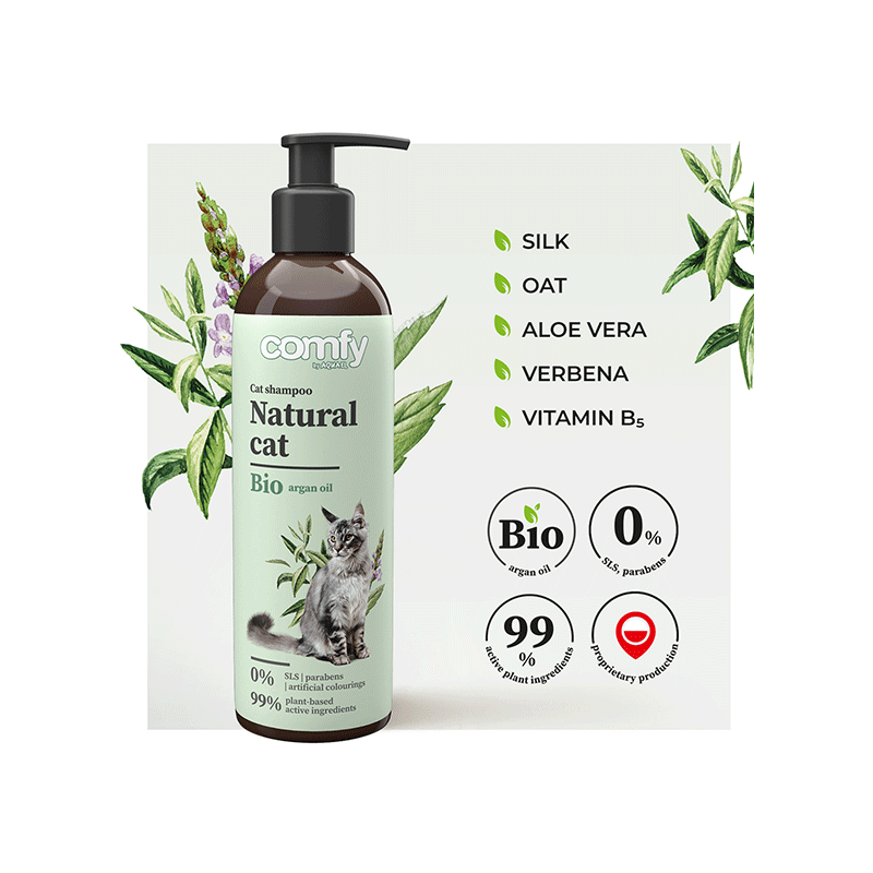 Šampūnas katėms Comfy Natural cat, 250 ml-1