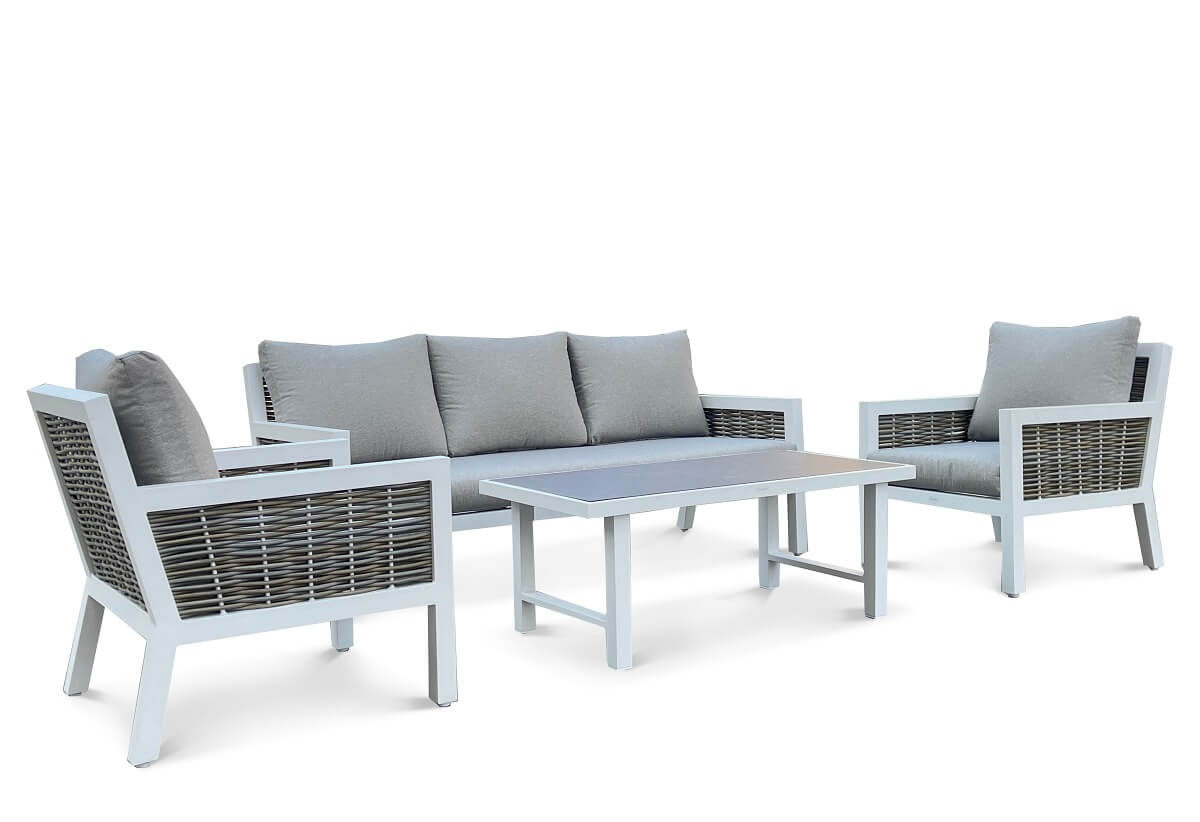 Lauko baldų komplektas Olympia Caffe, White - 2