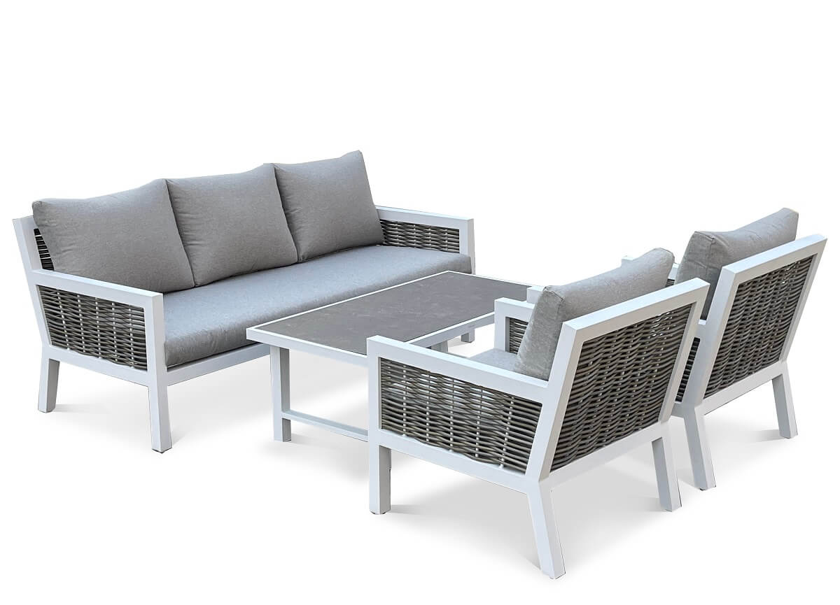 Lauko baldų komplektas Olympia Caffe, White - 1