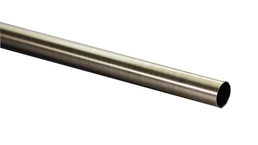 Metalinis karnizo vamzdis ELEGANC, šviesaus sendinto aukso sp., 2,4 m, Ø 25 mm