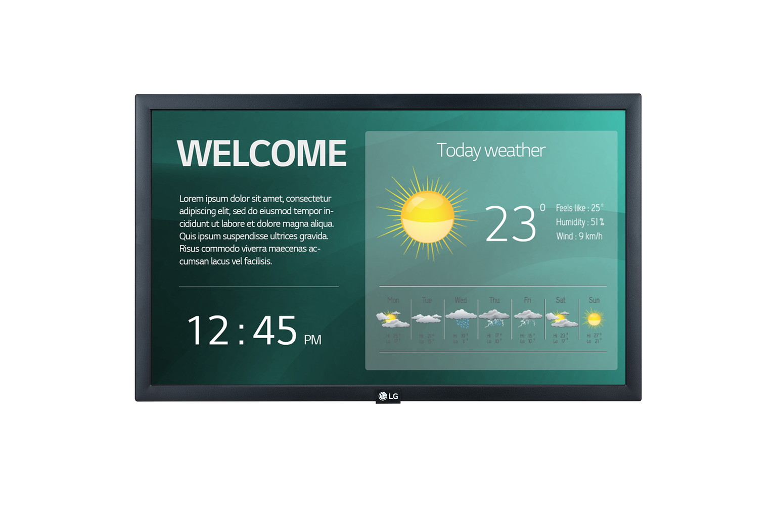 LG 22SM3G-B 21.5“ 1920x1080/250cd/m2/14ms/ HDMI USB - 1