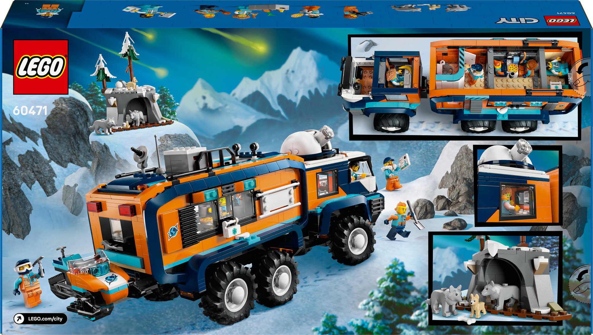 Konstruktorius LEGO City Arctic Explorer Science Lab Truck, 60471