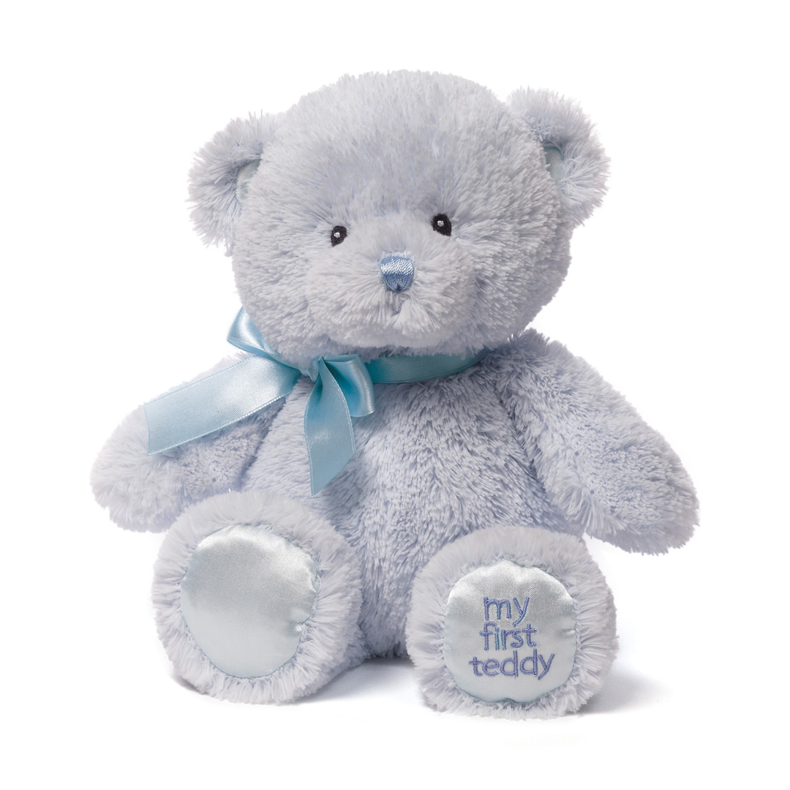 Mano pirmasis pliušinis meškutis GUND,  mėlynas, 25 cm-0