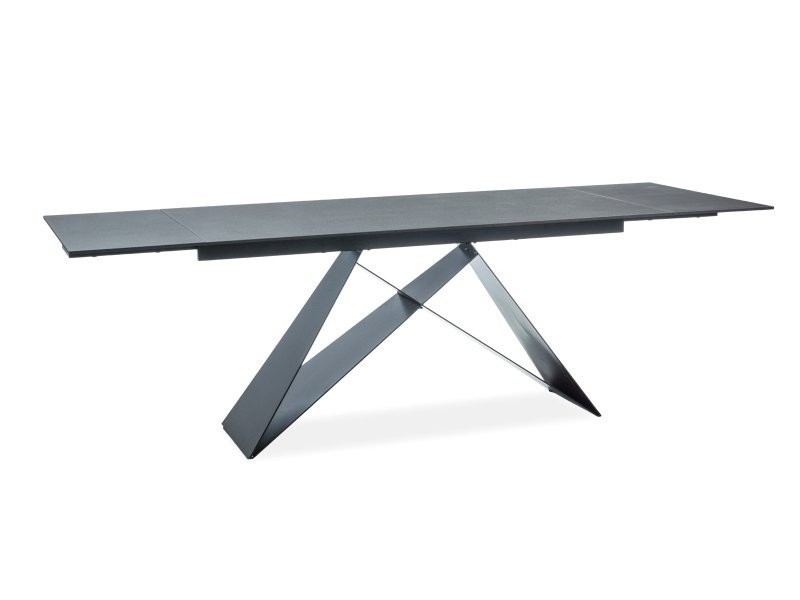 Valgomojo stalas WESTIN I, 160 x 90 cm, juodas