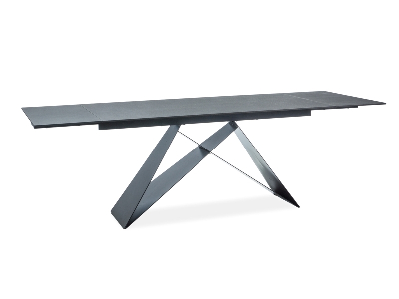 Valgomojo stalas WESTIN I, 160 x 90 cm, juodas-0