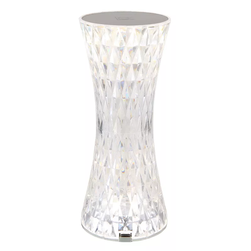 Stalinis LED šviestuvas GLOBO GIXI, 1,5W RGBW, įkraunamas, touch On/Off, kristalų efektas-0