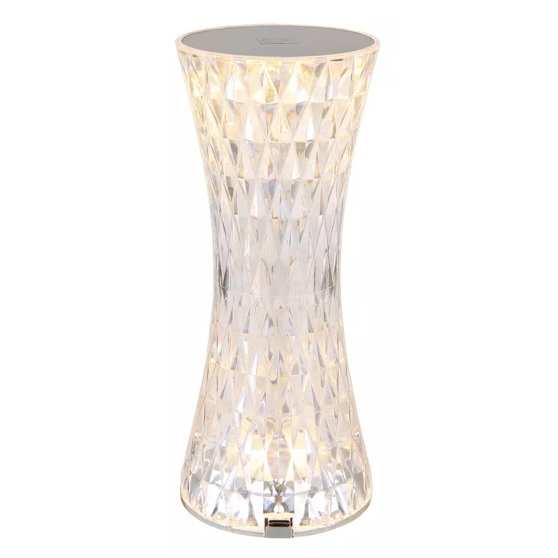 Stalinis LED šviestuvas GLOBO GIXI, 1,5W RGBW, įkraunamas, touch On/Off, kristalų efektas - 3