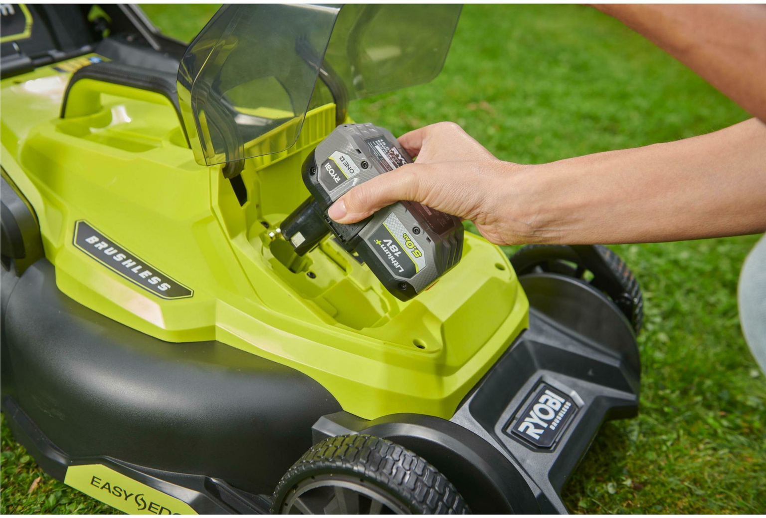 Akumuliatorinė vejapjovė RYOBI RY18LMX40C-0, 18 V, 40 cm (be akum. ir krov.) - 5
