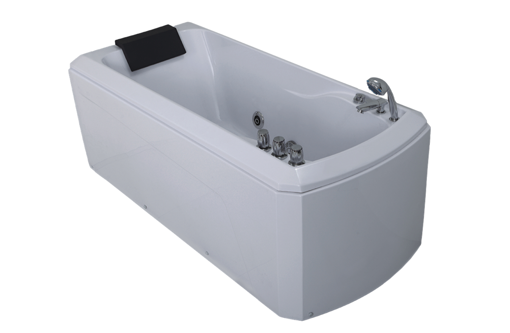 Masažinė vonia RELAX, su pagalvėle, 170 x 80 x 70 cm, baltos sp.-0