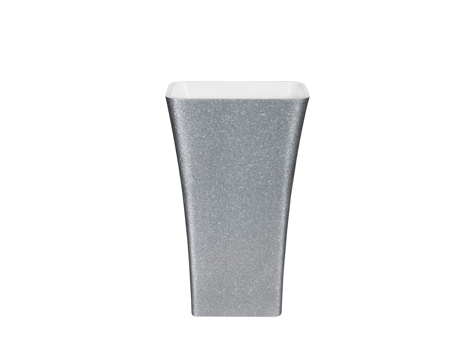 Besco Assos Glam Silver akmens masės praustuvas su koja - 2