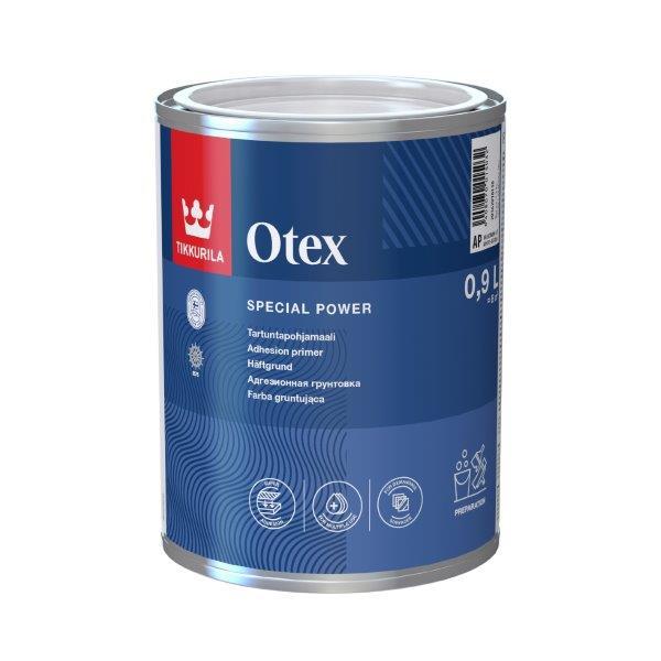 Greitai džiūstantis adhezinis gruntas TIKKURILA OTEX, visiškai matinis, baltos sp., AP bazė, 900 ml-0