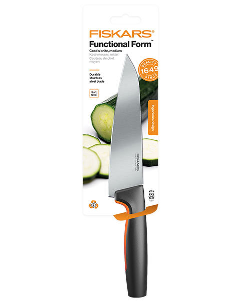 Vidutinis virėjo peilis Fiskars FF, 16 cm-1