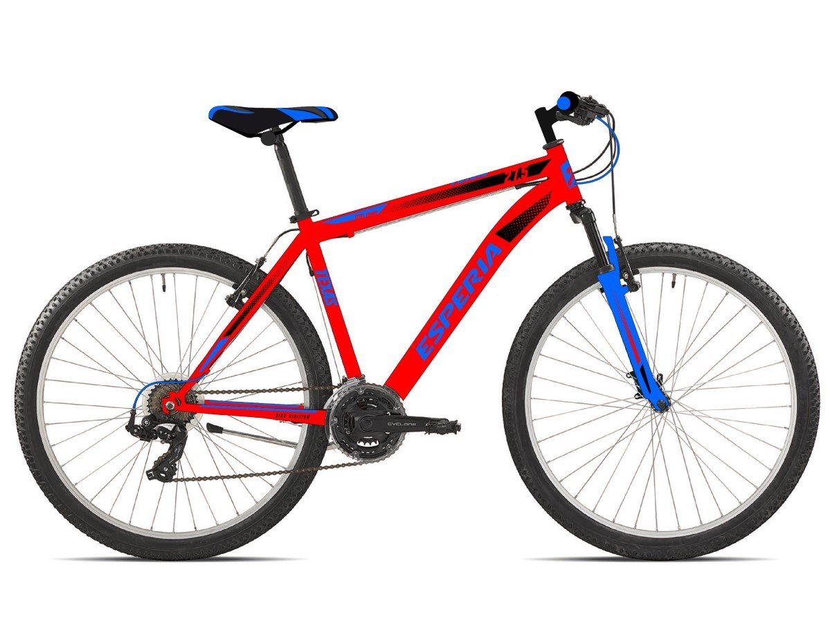 Kalnų dviratis ESPERIA V-Brake TZ500, 27,5 dydis, raudonos sp.