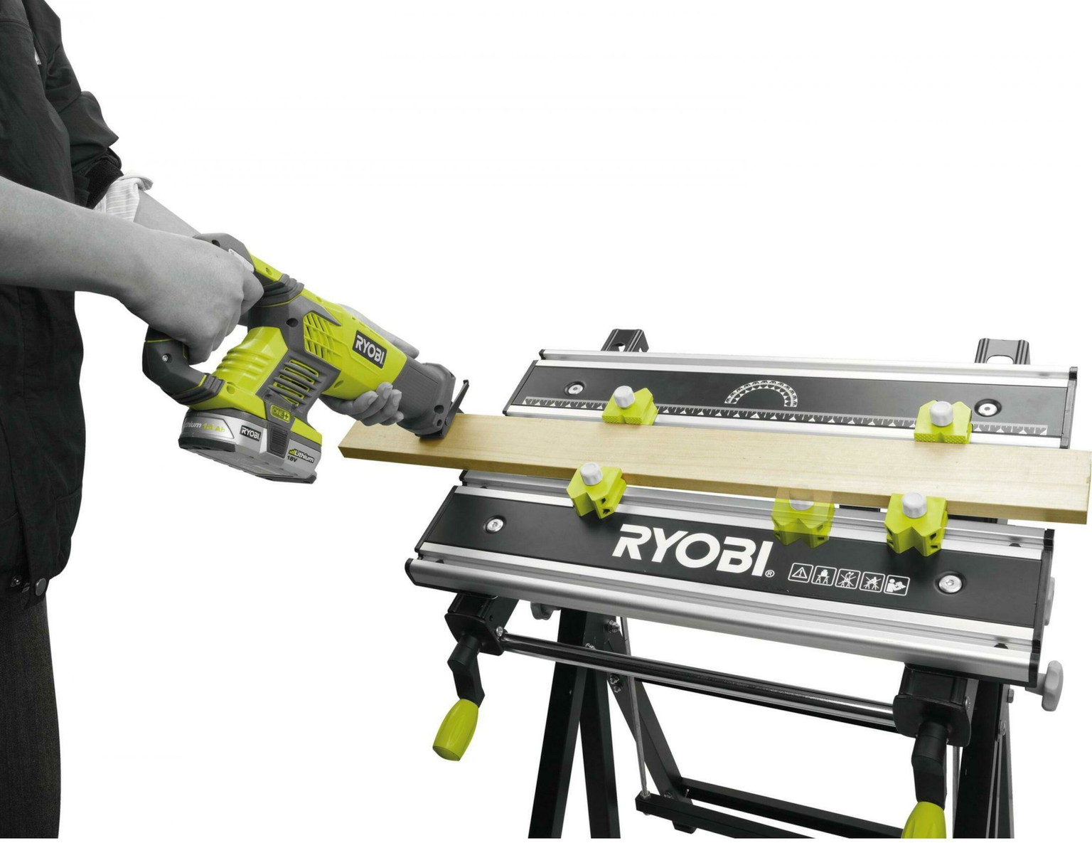 Reguliuojamasis metalinis sulenkiamas darbastalis RYOBI RWB03 - 4