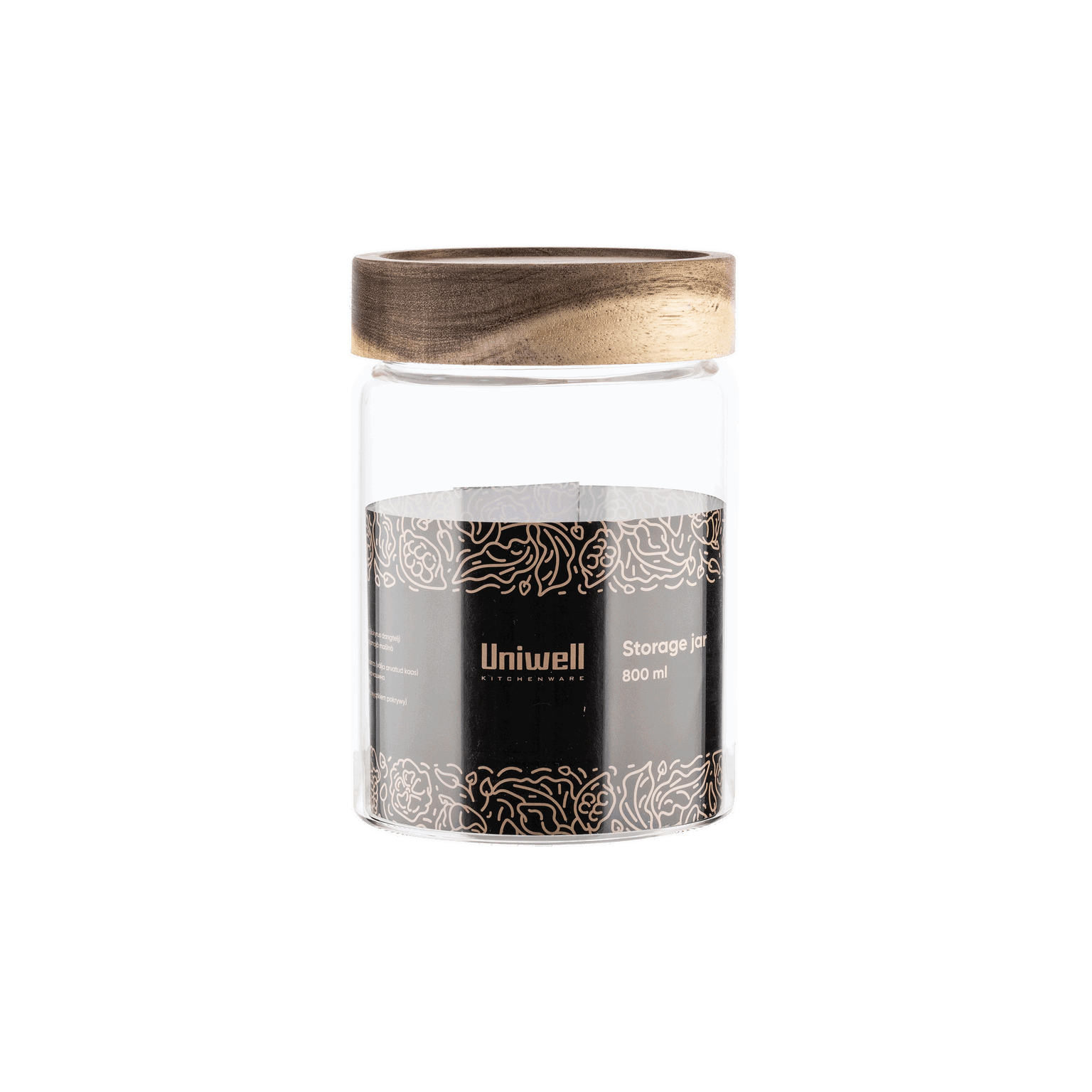 Birių produktų indas UNIWELL ACACIA, 800 ml-0