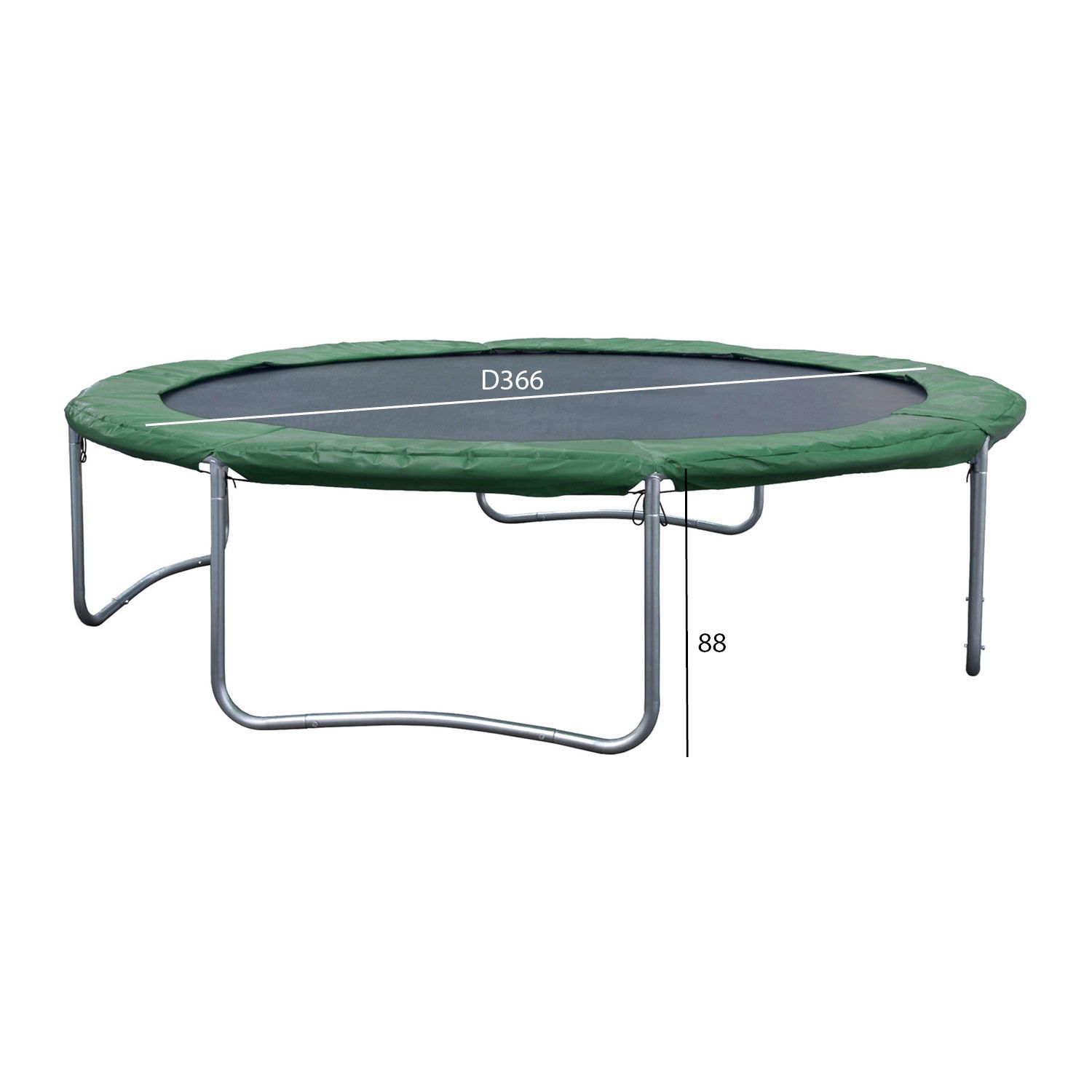 Batutas 366 cm, žalias-1