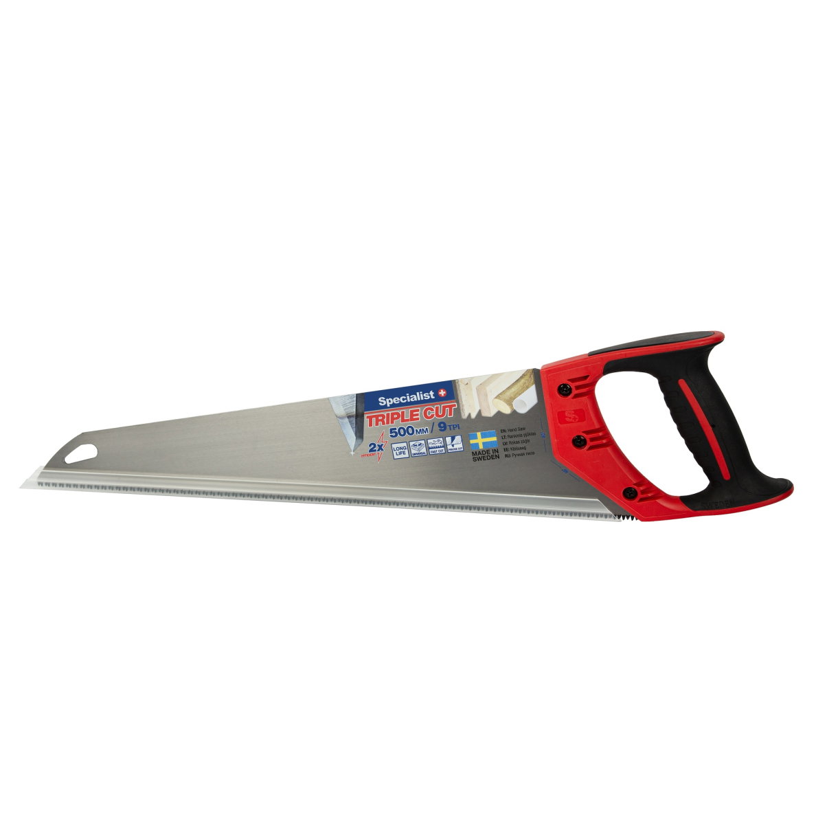 Medžio pjūklas SPECIALIST+ Triple Cut, 500 mm, 9 TPI-0