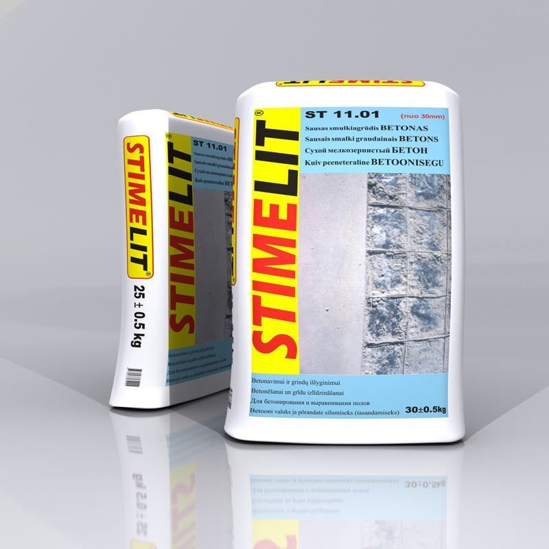 Smulkiagrūdis betonas STIMELIT ST11.01, nuo 30 mm, 25 kg