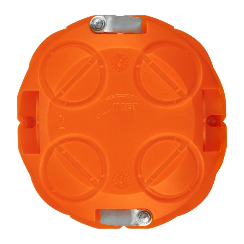 Vienvietė pagilinta dėžutė į gipso kartoną Vilma, 68x58,5mm, 560 °C, IP20, oranžinės sp. - 3