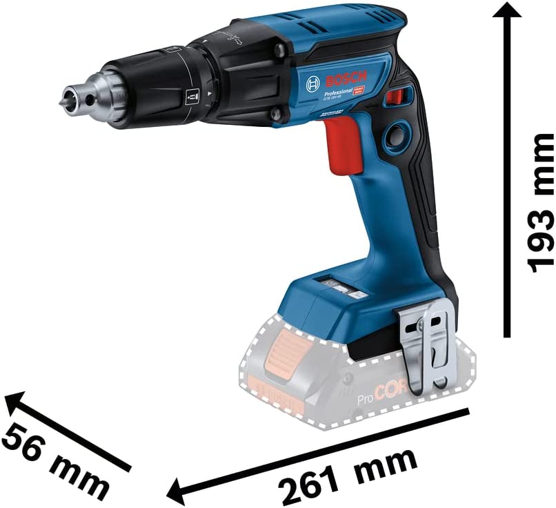 Akumuliatorinis gipskartonio suktuvas BOSCH PRO GTB 18V-45 solo (be akum.) - 4