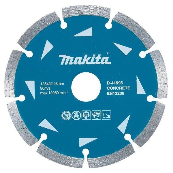 Deimantinis segmentinis pjovimo diskas MAKITA, 125 x 2,2 x 22,23 mm, betonui