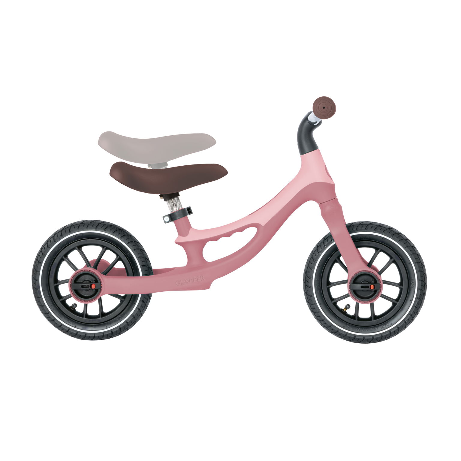 Balansinis dviratis GLOBBER  Go Bike Elite Air, pastelinės rožinės spalvos - 5