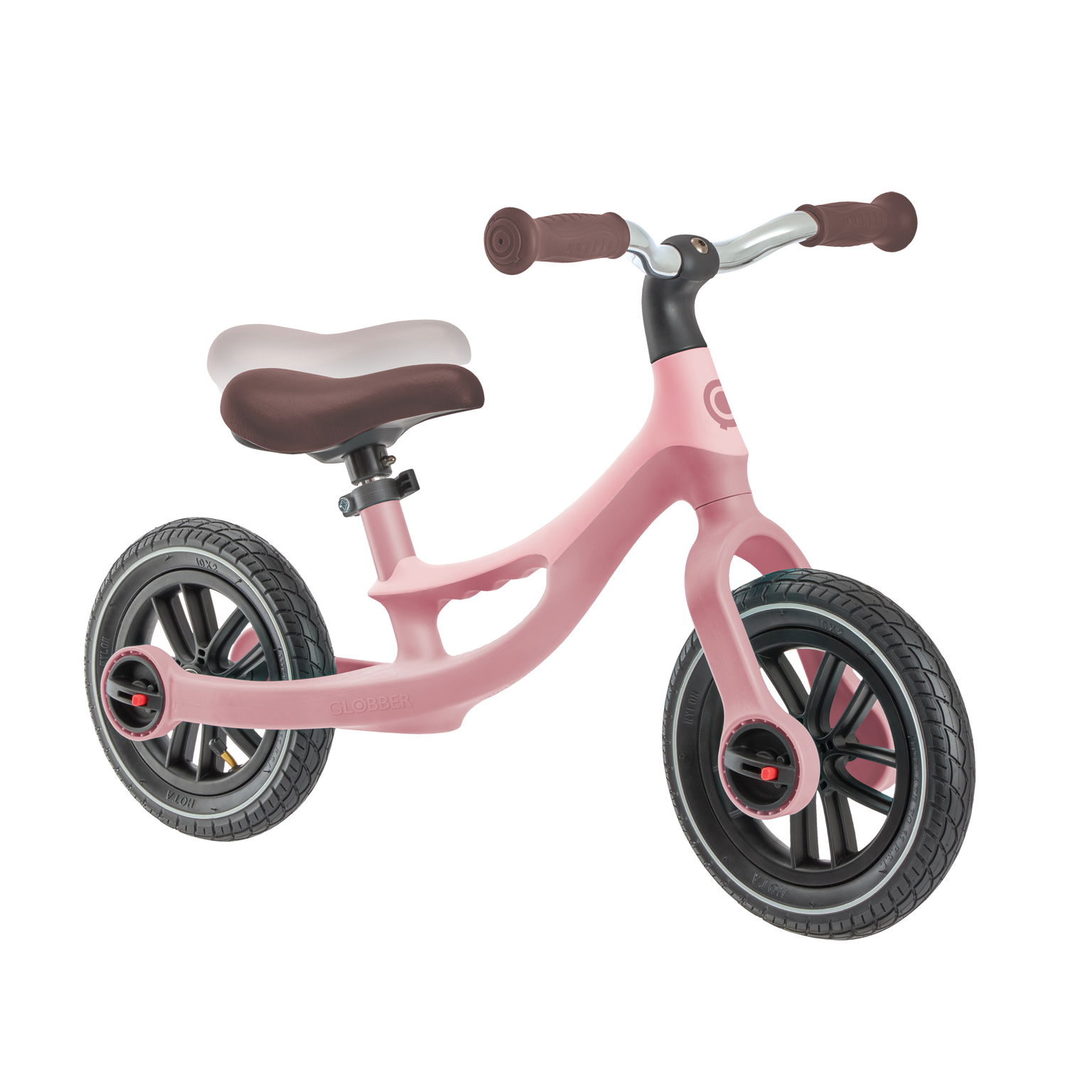 Balansinis dviratis GLOBBER  Go Bike Elite Air, pastelinės rožinės spalvos-1