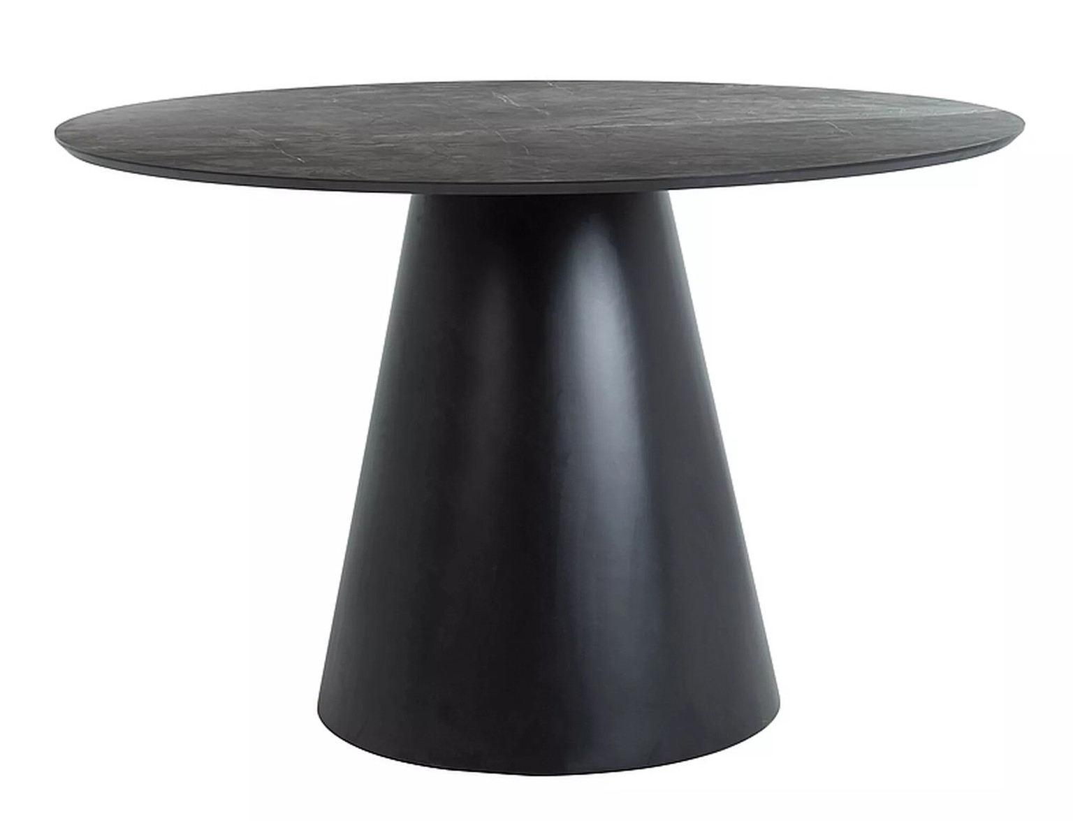 Valgomojo stalas ANGEL, 120 cm, pilka/juoda - 1