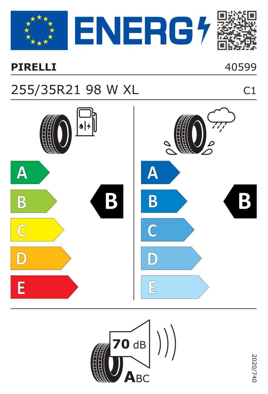 Pirelli P Zero PZ4 Luxury Saloon 255/35 R21 98 W - 2