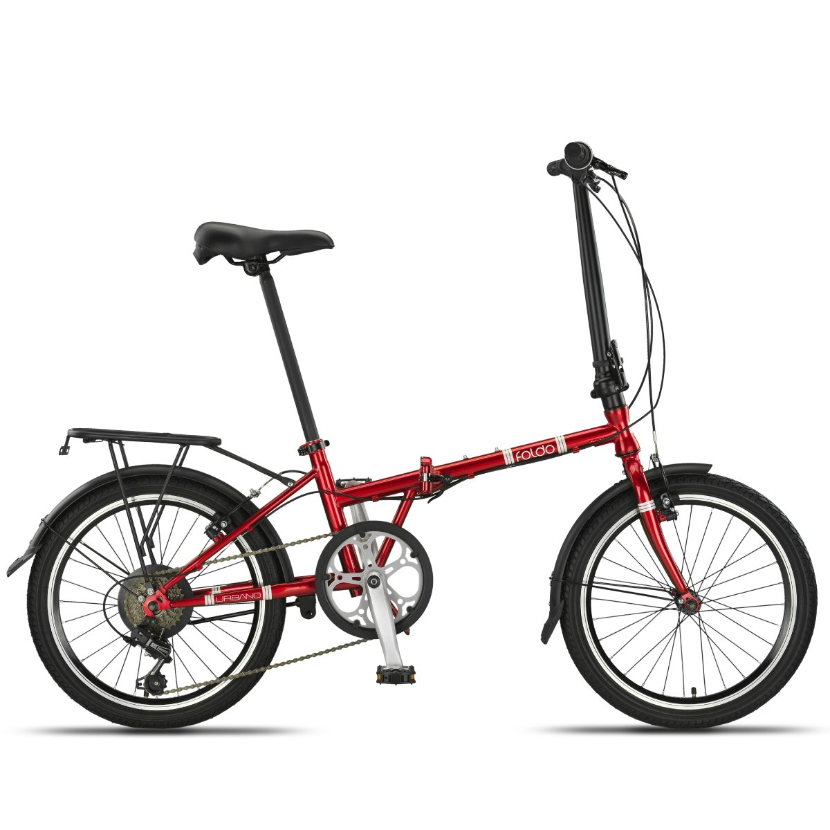 Sulankstomas dviratis Foldo Urbano Ultra 20 (URB.2003) raudonas
