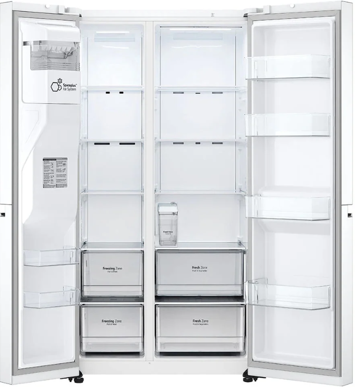 Dviejų durų šaldytuvas LG GSLV71SWTM - 3