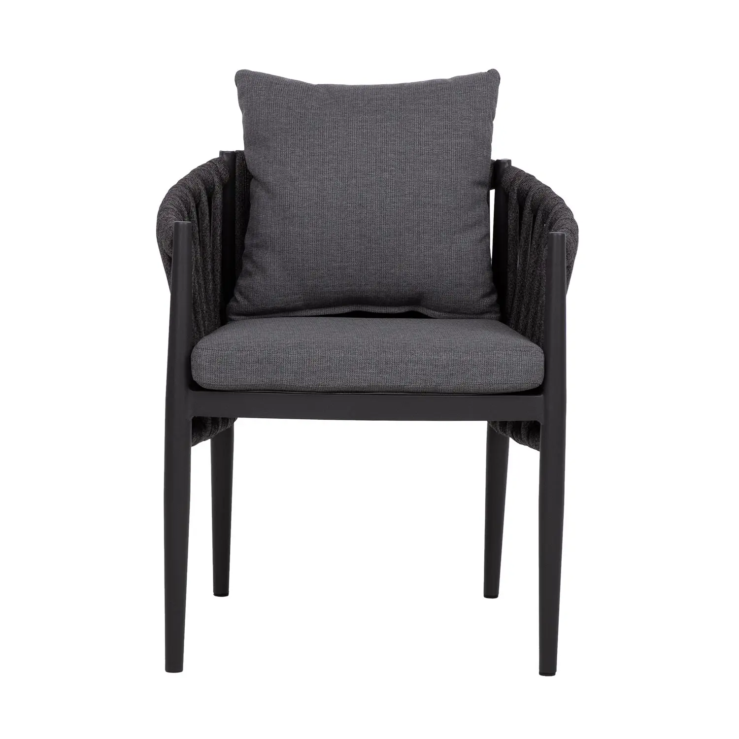 Lauko kėdė Home4you BRISTOL 61,5x62,5xH77cm, pilka - 3