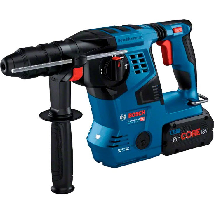 Akumuliatorinis perforatorius BOSCH PRO GBH 18V-28 CF, 18 V solo (be akum., su Bluetooth, L-BOXX) - 2