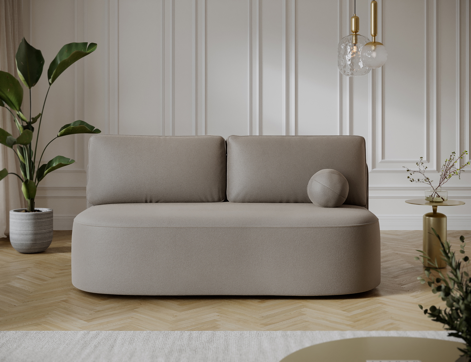 Sofa-lova Lilana Sola 18, smėlio sp., 193 x 96 cm x 93 cm-1
