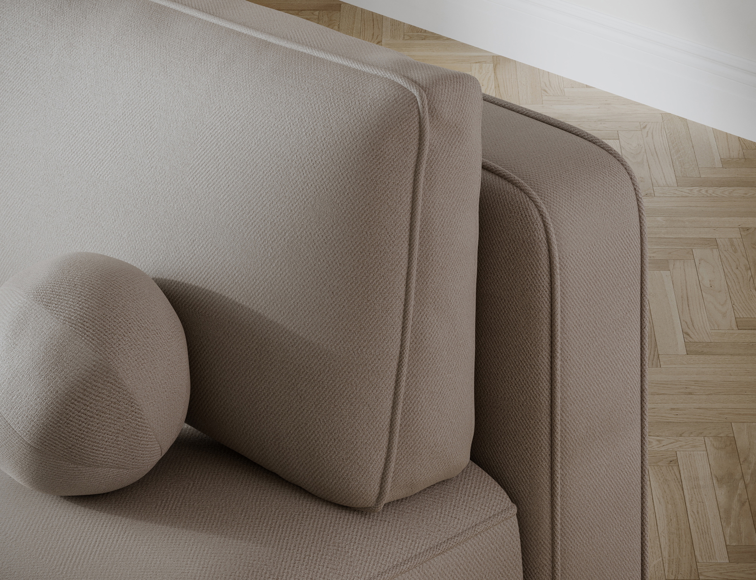 Sofa-lova Lilana Sola 18, smėlio sp., 193 x 96 cm x 93 cm - 8