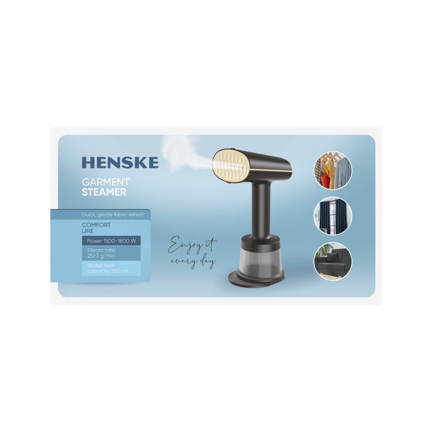 Garų lygintuvas HENSKE G1 2 in 1 - 3