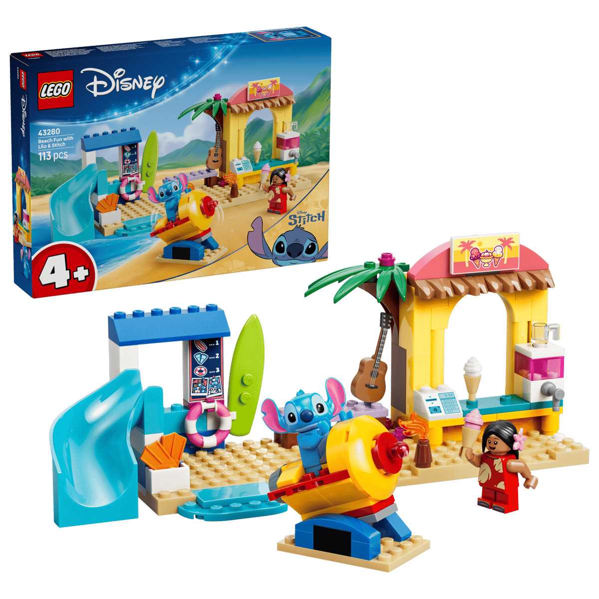 Konstruktorius LEGO Beach Fun With Lilo & Stitch 43280 - 1