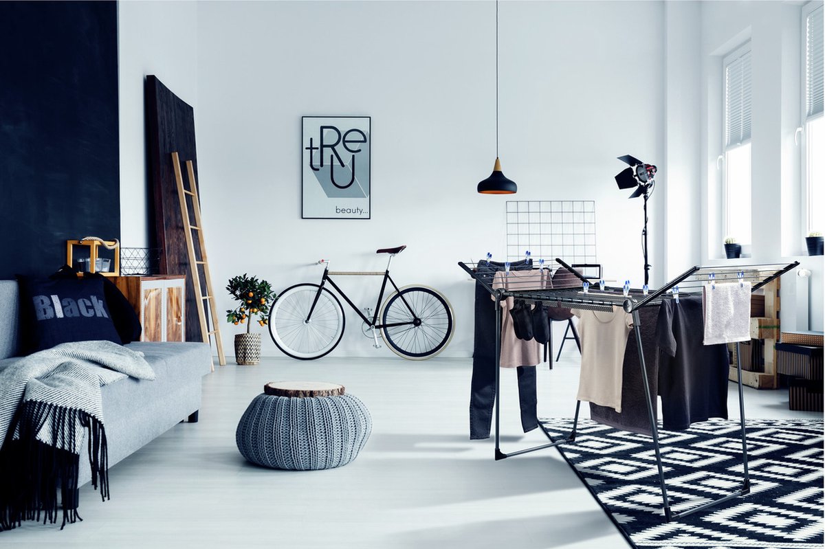 Skalbinių džiovykla LEIFHEIT Pegasus 180 Solid Black, 87 x 157 x 66 cm - 3