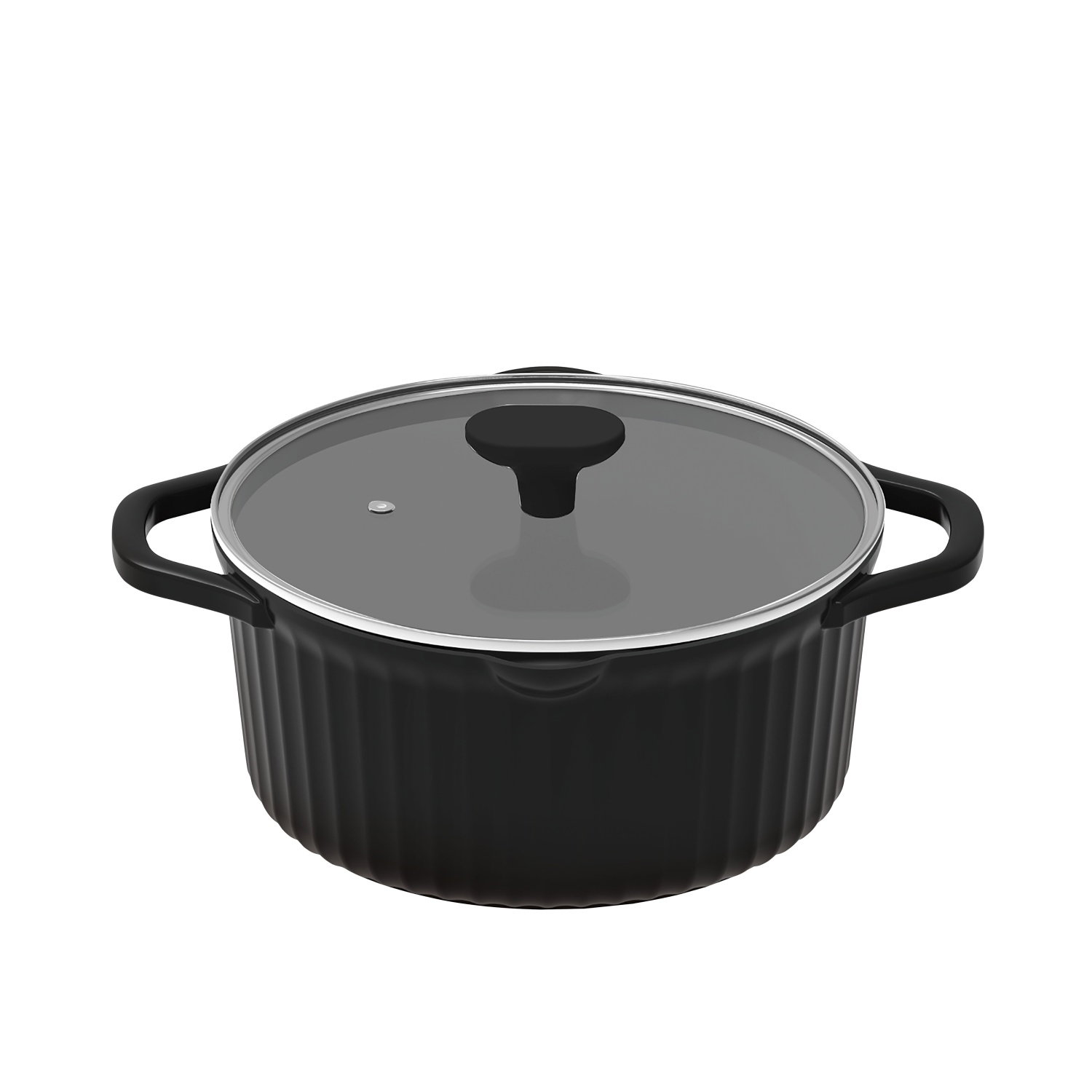Puodas su dangčiu UNIWELL GREY, 20 cm-0