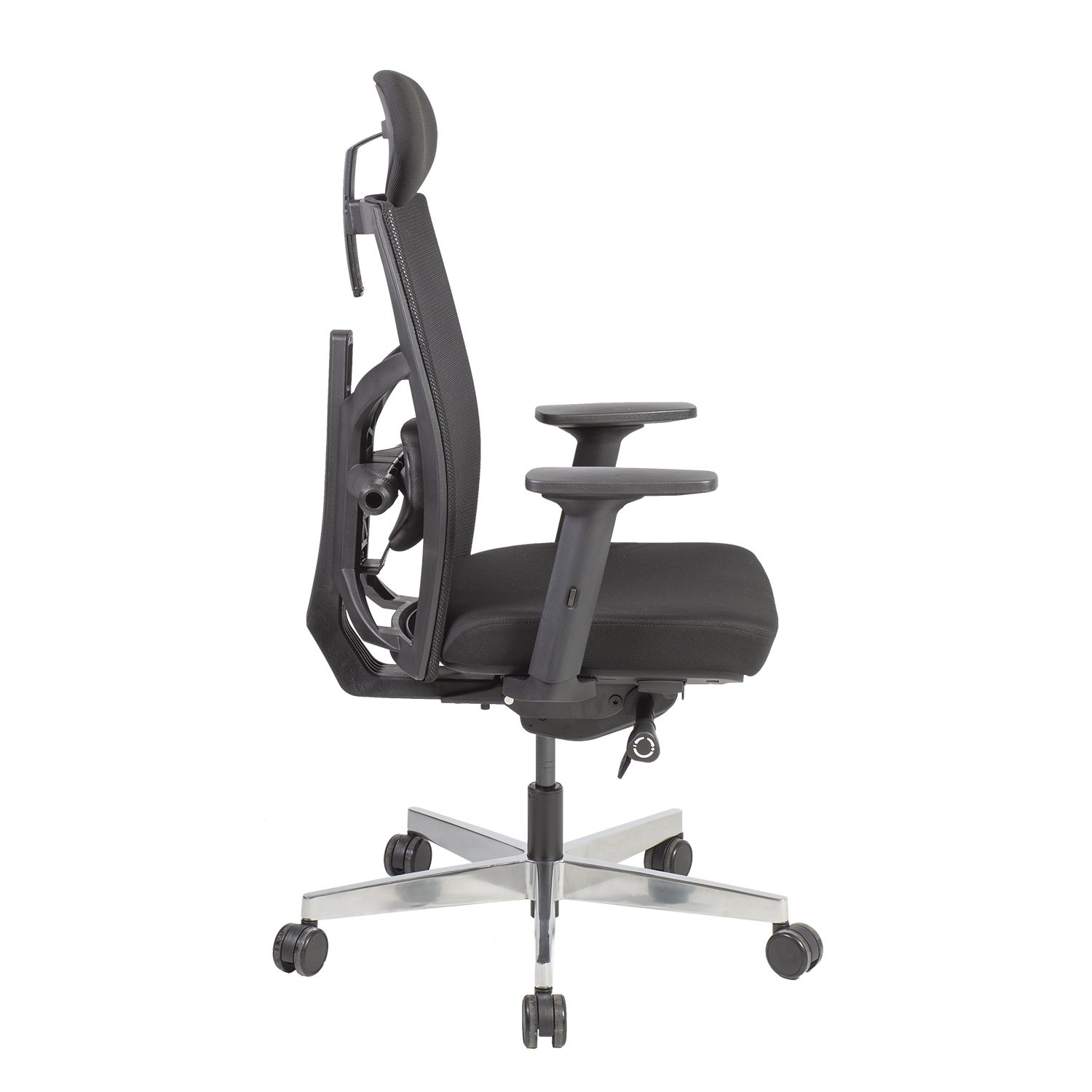 Biuro kėdė TUNE 70x70x111-128 cm, juoda - 3