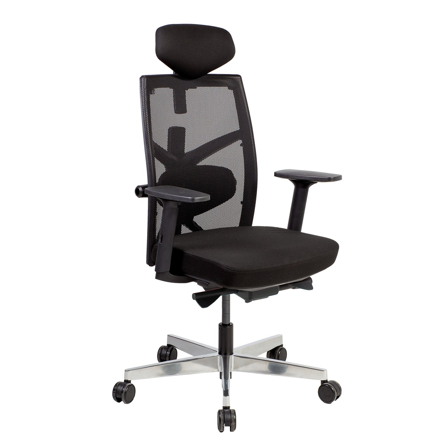 Biuro kėdė TUNE 70x70x111-128 cm, juoda
