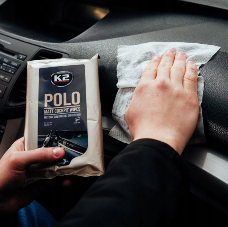 Drėgnos servetėlės K2 Polo, prieataisų skydeliui, 24 vnt-1