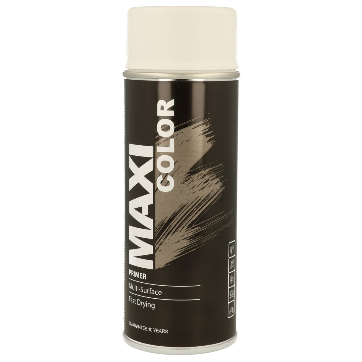 Purškiamas akrilinis gruntas MAXI COLOR, baltos sp., 400 ml-0
