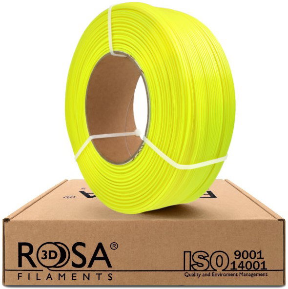3D plastikas Rosa3D PET-G, 1 kg, 1.75 mm, neoninė geltona sp.-0