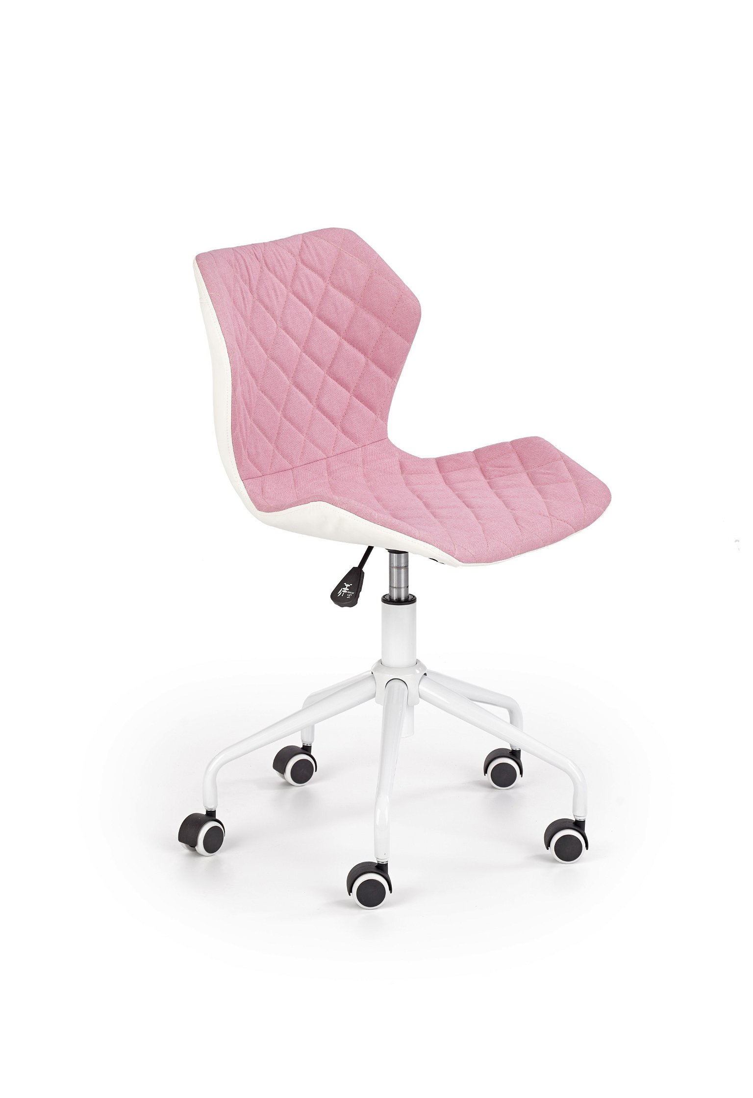 Vaikiška kėdė MATRIX 3, balta/rožinė