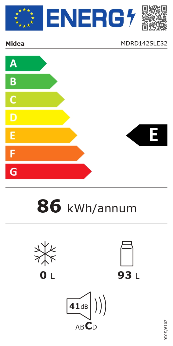 Šaldytuvas Midea MDRD142SLE32, 93L - 9
