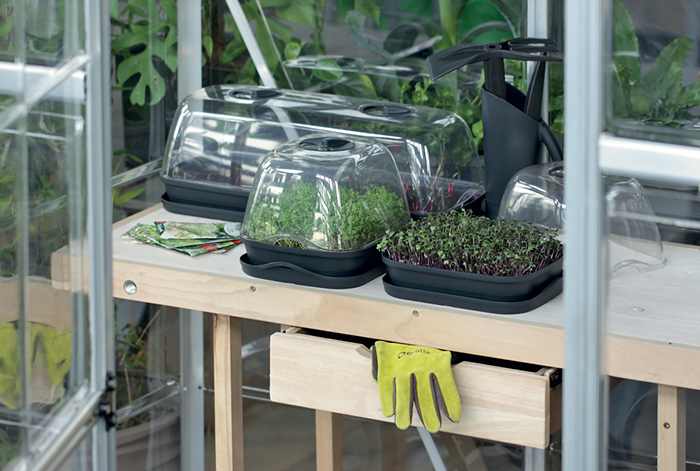Daigykla RESPANA TABLE GREENHOUSE 3in1, juodos sp., 51,5 x 19,6 x 18,5 cm - 3
